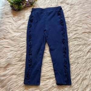 Kate Spade Navy Ruffle Leggings sz 3
